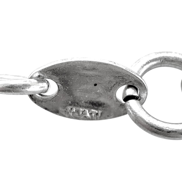 Arezzo .925 Silver Choker Necklace with Unbranded Modernist Pendant - Picture 6 of 8